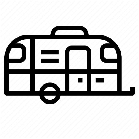 Camper Caravan Trailer Travel Icon Download On Iconfinder