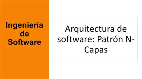 Arquitectura De Software Arquitectura En Capas Youtube