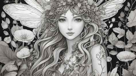 Forest Fairies Coloring Book For Adults Magical Forest Fairies Coloring Book For Relaxation