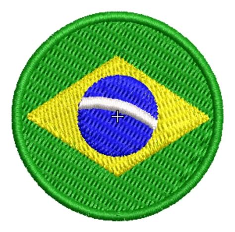 Patch Bordado Termocolante Bandeiras Paises Redondas Parcelamento Sem