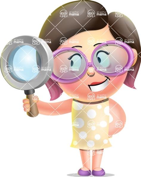 Girl With Polka Dot Dress Cartoon 3d Vector Character 112 Illustrations Search Graphicmama