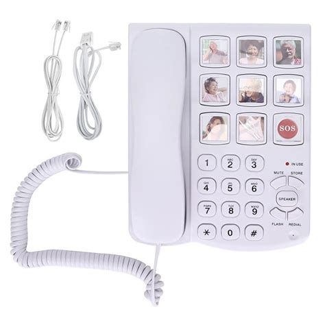 Buy Big Button Corded Phone Photo Memory Landline Phone With Speed Dialing And Handsfree