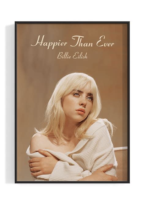 Billie Eilish Happier Than Ever Poster The Indie Planet