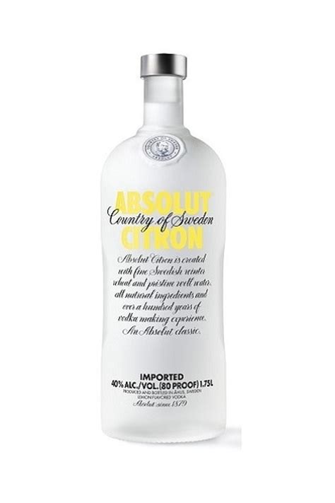 Absolut Citron Vodka Drinx Market