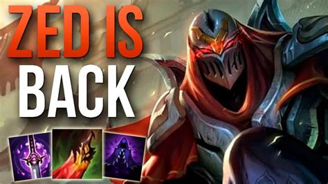 Patch Zed Buffs Made Him Amazing Challenger Zed Mid Gameplay