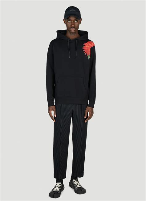 Yohji Yamamoto X New Era Hooded Sweatshirt In Black Yohji Yamamoto