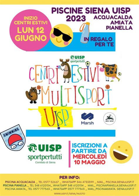 Uisp Siena Centri Estivi Multisport Piscina Pianella