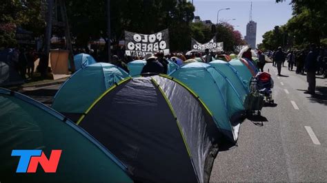 Acampe Piquetero D A La Masiva Protesta Frente Al Ministerio De