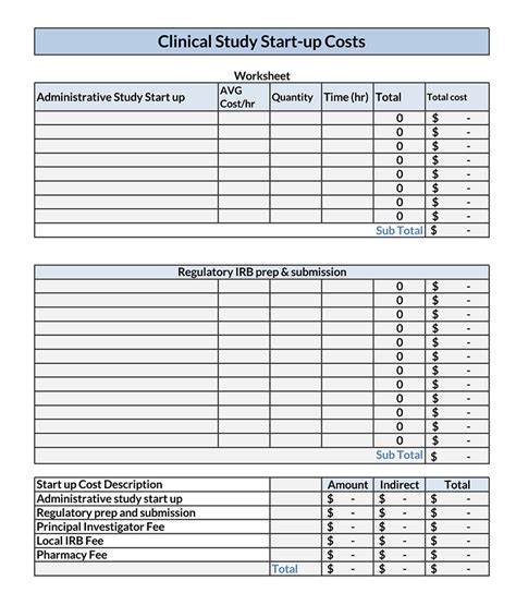 12 Free Business Startup Costs Templates Word Excel