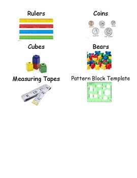 Math Manipulative Labels (Avery 6427) by Gracer Eraser | TPT