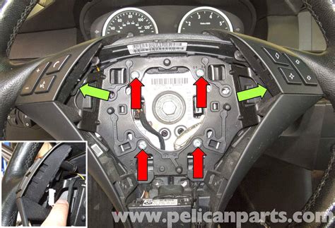 Bmw E60 5 Series Steering Wheel And Driver Airbag Replacement 2003 2010 Pelican Parts