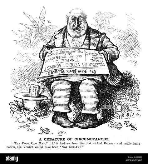 WILLIAM M. TWEED (1823-1878). /nAmerican politician. Cartoon, 1876, by ...