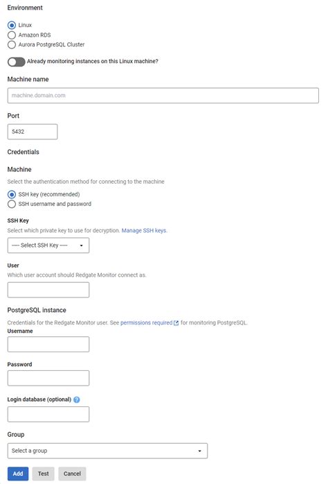 Adding Postgresql On Linux Redgate Monitor Product Documentation