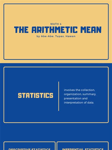 Arithmetic Mean Pdf Arithmetic Mean Average