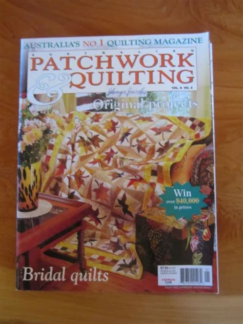 Magazine Australian Patchwork And Quilting Vol 9no 3 Great Must See Eur 1 21 Picclick Fr