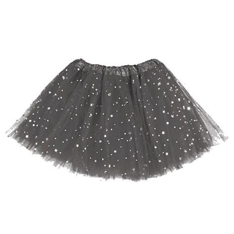 Tutu Con Estrellas Para Disfraz De Adulto Falda de tul gris Tutú