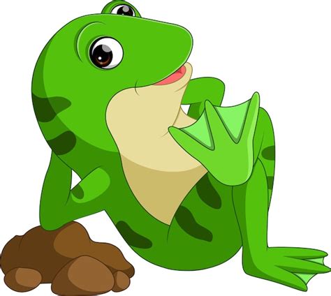 Premium Vector Cute Frog Cartoon