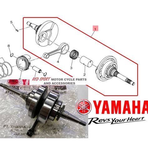 Crankshaft Assy Segunyal For Nmax V Yamaha Genuine Shopee Philippines