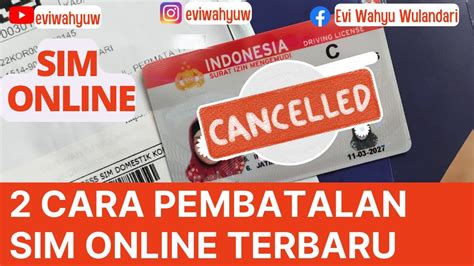 Cara Pembatalan Sim Online Perpanjangan Sim Online Digital Korlantas