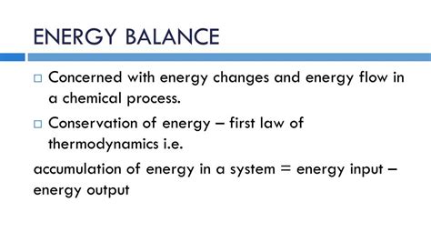 Ppt Lecture 5 Energy Balance Powerpoint Presentation Free Download