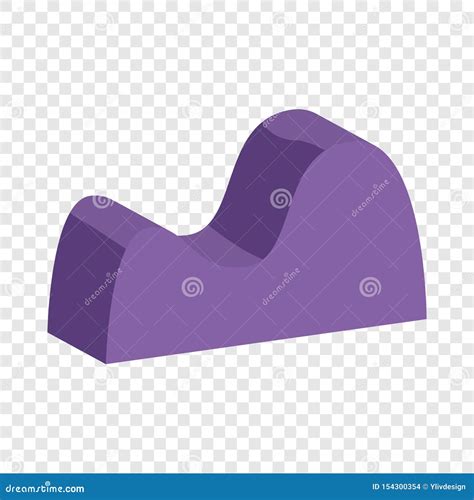 Cone Roxo Da Curva Do Gr Fico Estilo Dos Desenhos Animados Ilustra O