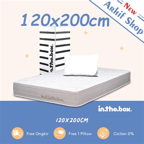 Jual SPRING BED KASUR IN THE BOX Inthebox 120x200 Full Shopee Indonesia