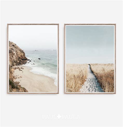 Set of 2 Coastal Prints, Coastal Wall Art, Ocean Print Set, Printable Art, Tropical Decor, 2 ...