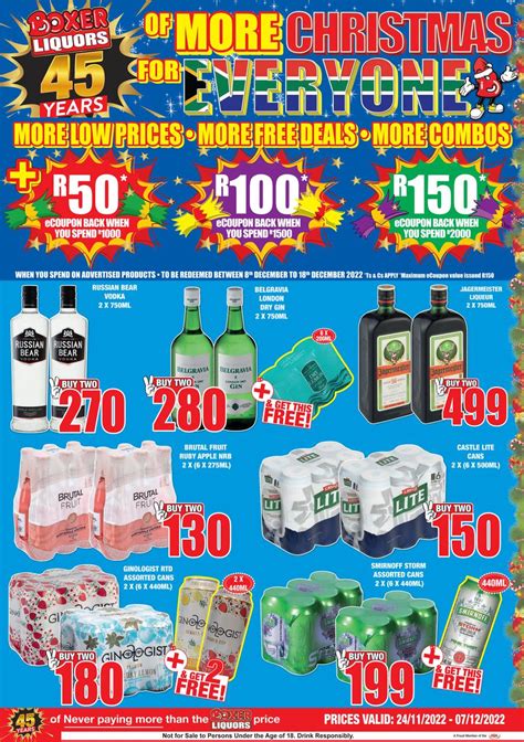 Boxer Liquor Eastern Cape More Christmas For Everyone 24 November