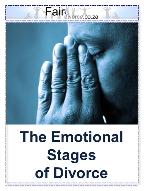 The Emotional Stages Of Divorce Fair Divorce Emotional Stages