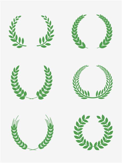 Green Wheat Vector PNG Images, Vector Green Wheat Decorative Border ...