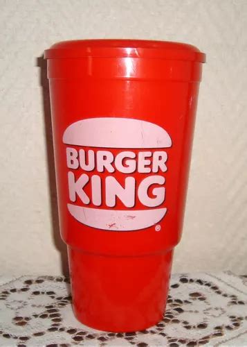 Vaso Plástico Coca Cola Burger King C tapa Antiguo De Los Años 90 4