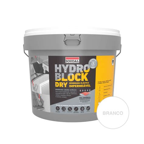 Impermeabilizante HYDRO BLOCK DRY Branco 18kg SOUDAL Almacla