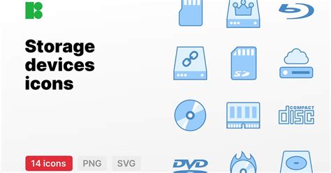 storage devices icons ft computer disk envato