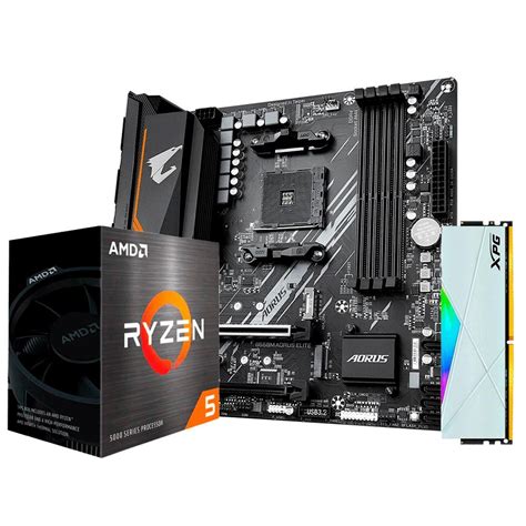 Kit Processador Amd Ryzen X Placa M E Gigabyte B M Amd Am