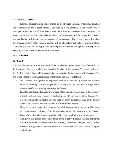 Importance Of Financial Management Desklib