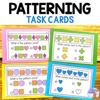 Patterning Task Cards By The Teaching Rabbit Tpt