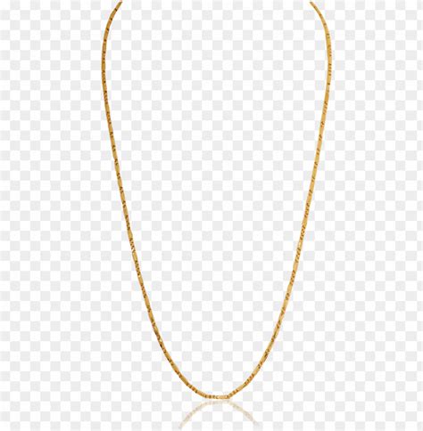 Classic Gold Elegant Chain Necklace Png Image With Transparent