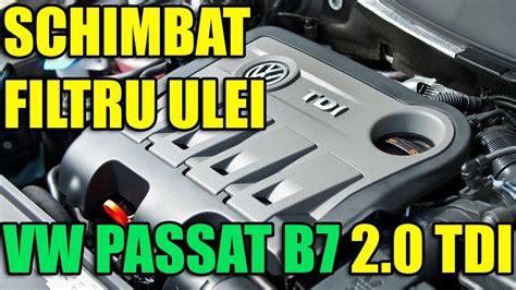 Tutorial Cum Schimbi Inlocuiesti Filtru Ulei Vw Passat B Tdi In