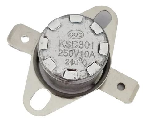 Termostato Ksd301 240 Graus 240c 10a 250v Normal Fechado