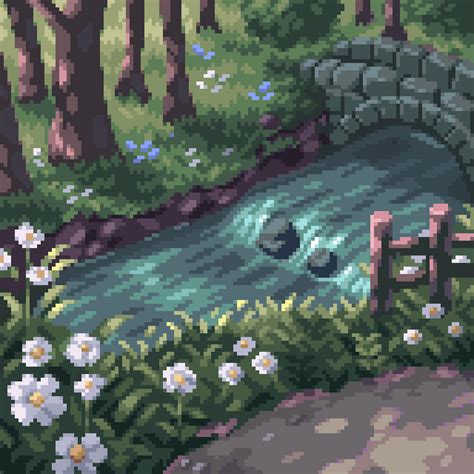 Spring River : r/PixelArt