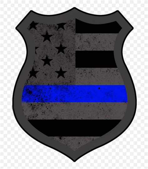 Thin Blue Line Police Badge SVG