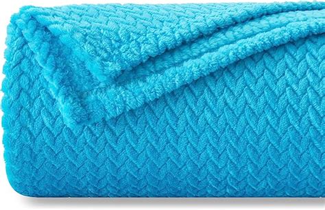 Newcosplay Throw Blankets Blue Super Soft Premium Silky Flannel Fleece