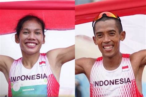 Atletik Kawinkan Emas Marathon Di Sea Games Agus Prayogo Dan