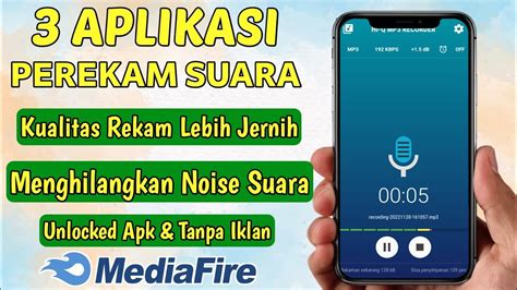 Aplikasi Perekam Suara Jernih Di Hp Android Youtube