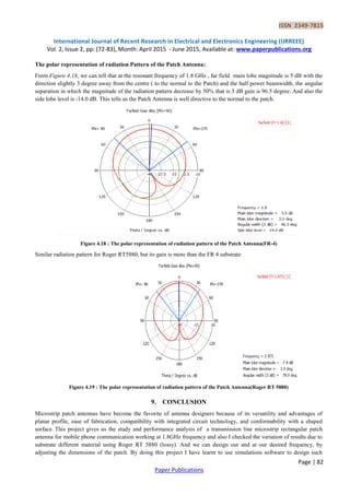 Design And Comparison Of Linearly Polarized Rectangular Micro Strip