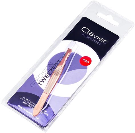 Clavier Pro Precision Tweezers Rose Gold Pince à épiler rose doré