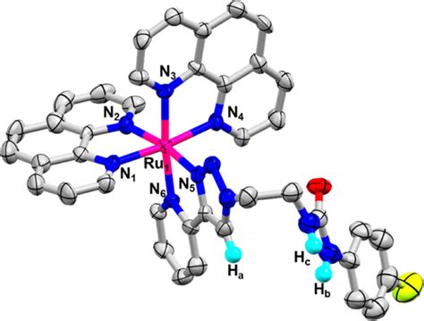 Single Crystal X Ray Structure Of Complex Pf With Thermal