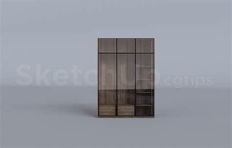 10189 Free Sketchup Wardrobe Model Download