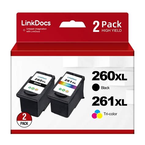 260xl And 261xl Ink Cartridges Combo Pack Replacement For Canon Pg 260 Xl Cl 261 Xl 260 261 Ink