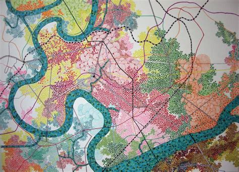 Tiffany Chung Vietnam Usa Is Noted For Her Cartographic Drawings